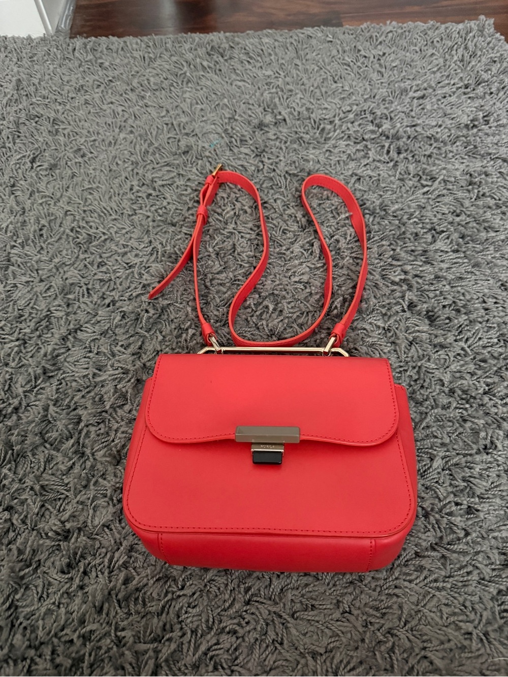 FURLA Elisir Mini Leather Crossbody with Gold-Tone Accent